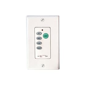 Litex WC-100 Wall Command Control, Universal Ceiling Fan control, White by Litex