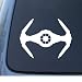 VADER'S TIE FIGHTER - Star Wars - Car, Truck, Notebook, Vinyl Decal Sticker #1134 | Vinyl Color: White