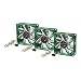 FAN 80MM 3PK GLOSSY GREEN 2000RPM 21.5CFN 20.3DBA
