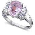 Kunzite & Sapphire Ring