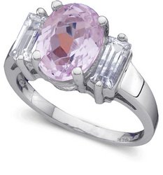 Kunzite & Sapphire Ring
