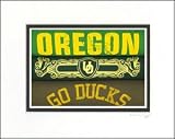 Oregon Ducks Vintage Sports Art (Quantity of 1)
