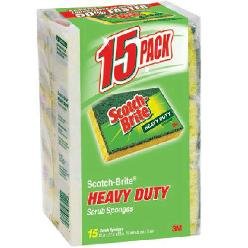 Scotch-Brite Heavy Duty Scrub Sponges 15 Count
