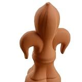 Wigwam Finial, Terracotta - Fleur de Lys