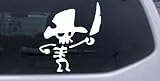 Cute Funny Pirate Skeleton Skulls Car Window Wall Laptop Decal Sticker