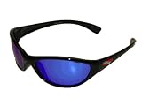 Belize XLT Sunglasses - Black Frames with Polarized Smoke/Blue Lenses