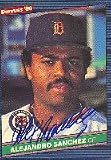 Alejandro Sanchez, Detroit Tigers Autographed Card