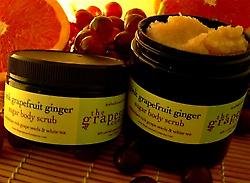 Body Scrub Pink Grapefruit Ginger 8 Oz By the Grapeseed Co.