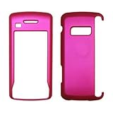 Hot Pink Rubberized Snap-On Cover Hard Case Cell Phone Protector for LG enV ....