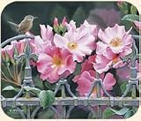 Fiddlers Elbow Wren and Pink Flowers Mouse Pad Bird