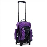 Bleacher Rolling Backpack in Purple