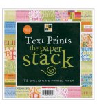 Paper Stack 6"x6" 72/Pad-Text