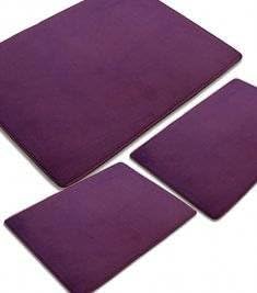 3PC Luxurious Rugs Set Combo-plum