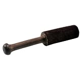 Brown Leather-Wrapped Singing Bowl Striker, Singing Bowl Mallet, Gong Mallet, Puja