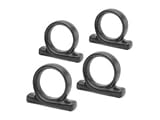 Mikasa Swirl Black Napkin Rings Set of 4