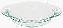 Pyrex Grip-Rite 9 1/2 Inch Pie Plate, Clear