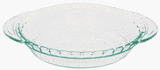 Pyrex Grip-Rite 9 1/2 Inch Pie Plate, Clear