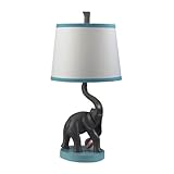Sterling 112-1108 Kids Collection Eliza Elephant Table Lamp with Fabric Shade