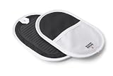 Kuhn Rikon Non-Slip Pot Holders Set of 2, Black/White
