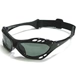 Birdz Eyewear the Seahawk - Glossy Black Frame Floating Water Sport Jet Ski Boating Surfing Surfer Surf Beach Fishing Kayaking KiteBoarding Polarized Goggles
