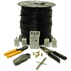 Cables To Go 500ft RG6 Quad Shield Coaxial Cable Installation Kit with Tester 29842 by CTG