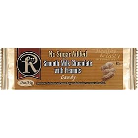 No Sugar Added Milk Chocolate with Peanuts (Crunchy) Bar - Low Carb Chocolate From Ross Chocolates