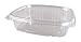Genpak AD24 Clear Hinged Deli Container, 24oz, 7 1/4 x 6 2/5 x 2 1/4, 100 per Bag (Case of 2 Bags)