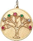 Tree of Life on Disc, 14K Gold Charm