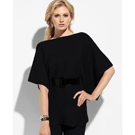 AK Anne Klein Kimono-Sleeve Boat-Neck Sweater