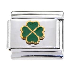 Buy GREEN SHAMROCK Italian Charm by Body Candy