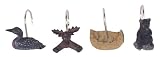 Bacova Guild Mountain Retreat Shower Curtain Hooks, 12-pack