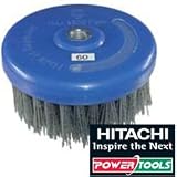 Hitachi Ø 130, K80 Silicium-Hartmetalldraht Topfbürste Bürste [für die Bearbeitung von Holz]