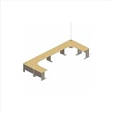 Bush Furniture Natural Cherry and Slate Advantage Series