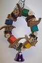 Pollys Pet Products Wood Wreath Bird Toy Size Small