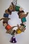 Pollys Pet Products Wood Wreath Bird Toy Size Small