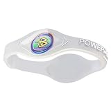 Power Balance Silicone Wristband CLR/WHT Large