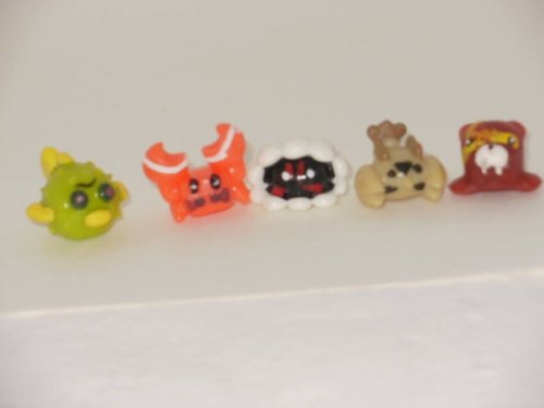 SEA MANIA 2- Complete Set of 5 SUPER RARE SQWABBLES Squishies W/ GAME CODES FOR SQWISHLAND WEBSITE