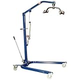 Blue Powder-Coated Hydraulic Lift with Optional Sling Sling: Large size included