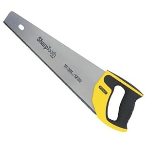 4 Pack Stanley 20-526 15 x 12 PPI SharpTooth Fine Finish Handsaw with Rubber... by Stanley