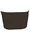 Seamless Bandeau Strapless Tube Top Bra Brown