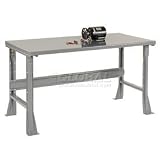 48 X 30 Steel Square Edge Work Bench- Fixed Height - 1-3/4 Top