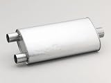 Dynomax 17776 Super Turbo Aluminized Steel 3 Inlet, 2 1/2 Outlet Muffler