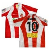 2008-09　ジロナ ホーム半袖　ユニフォーム #10 HIROSHI （指宿洋史） (XL)