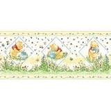 Blue Mountain Wallcoverings DF059104BFP Pooh Honey Prepasted Wall Border