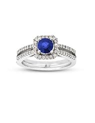 1.28ct tw Sapphire and Diamond Ring set in 14k Gold