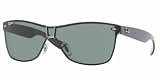 Ray Ban RB3384 Wayfarer Shield Sunglasses - 004 71 Gunmetal (Gray Green Lens) - 133mm