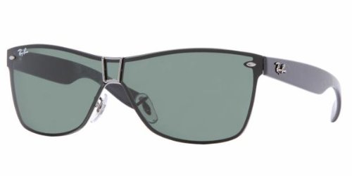 Ray Ban RB3384 Wayfarer Shield Sunglasses - 004 71 Gunmetal (Gray Green Lens) - 133mm product image