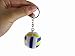 New Cute Blue Rubber Mini Volleyball Shaped Key Chain