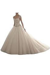  Cap Sleeves Satin/Tulle Natural   Waistline Scoop Neck  Ball Gown Wedding Dress 