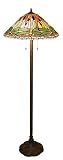 Dragonfly Tiffany-Style Floor Lamp - Green